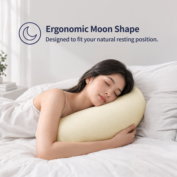 KUN Home Series Memory Foam Moon Pillow