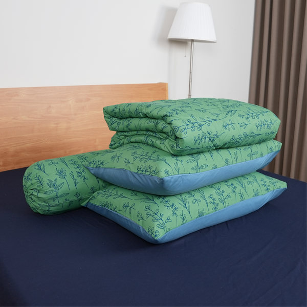 AirySoft Botanic Pattern Bedding Set (Without Bed Sheet)