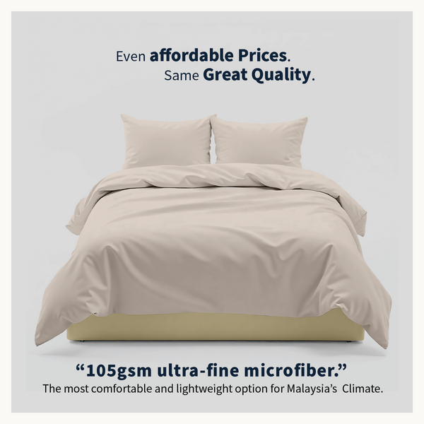 AirySoft Plain Colour Earth Nature Fitted Bedsheet set