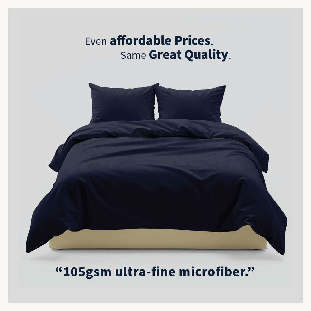 AirySoft Plain Colour Modern Urban Fitted Bedsheet set