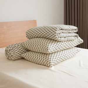 AirySoft Urban Geometric Pattern Bedding Set (Without Bed Sheet)