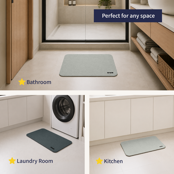 KUN Home Series Diatomite Bath Mat