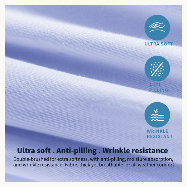 AirySoft Plain Colour Dreamy Aesthetic Fitted Bedsheet set