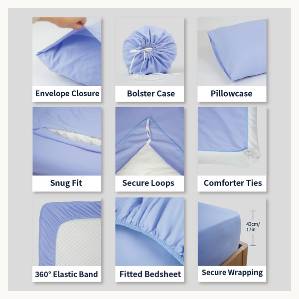 AirySoft Plain Colour 17inch Bed Sheet