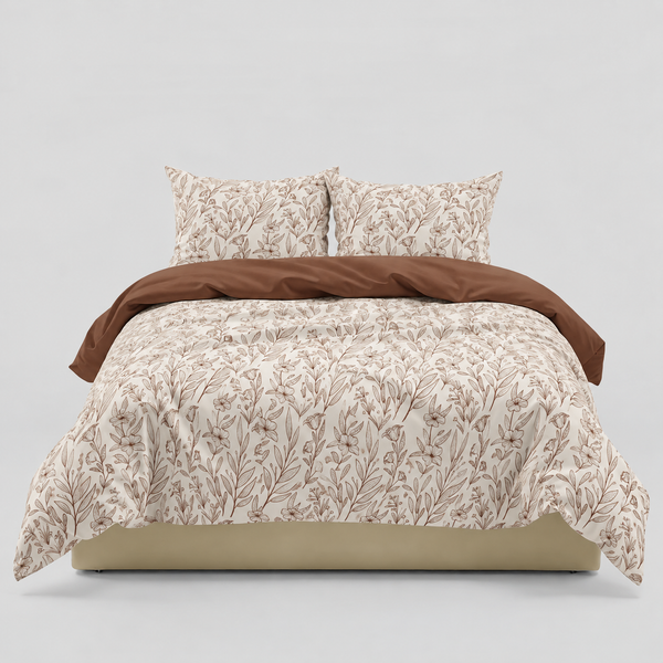 AirySoft Botanic Pattern Bedding Set (Without Bed Sheet)