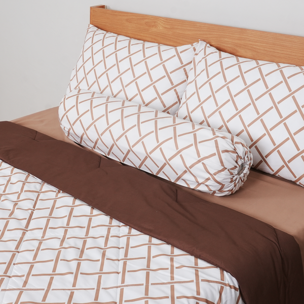 AirySoft Urban Geometric Pattern Bedding Set (Without Bed Sheet)