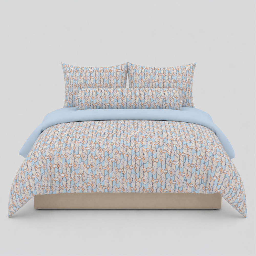 AirySoft Newtro Pattern Bedding Set (Without Bed Sheet)