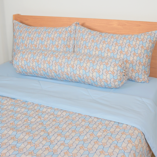AirySoft Newtro Pattern Bedding Set (Without Bed Sheet)