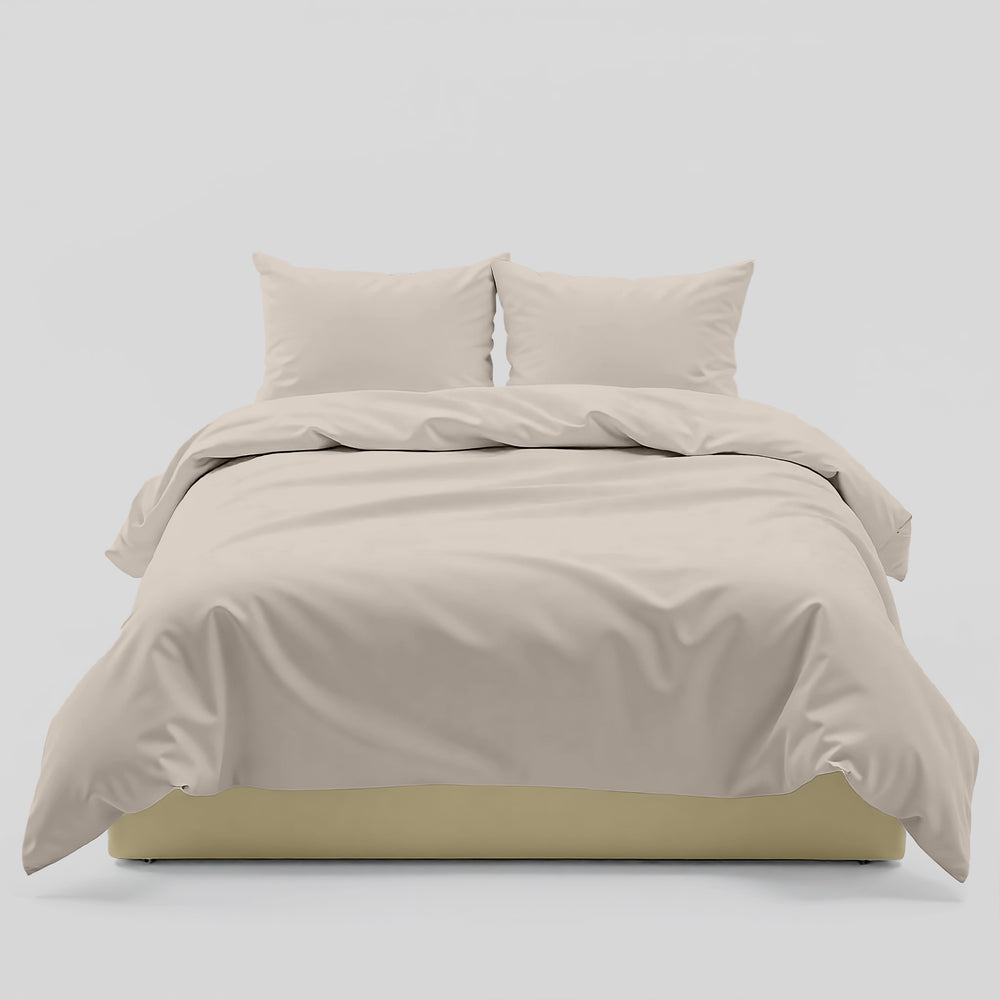 AirySoft Plain Colour Earth Nature Fitted Bedsheet set