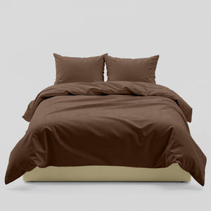 AirySoft Plain Colour Earth Nature Fitted Bedsheet set