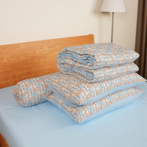 AirySoft Newtro Pattern Bedding Set (Without Bed Sheet)