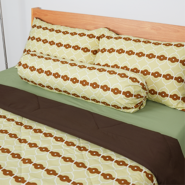 AirySoft Newtro Pattern Bedding Set (Without Bed Sheet)