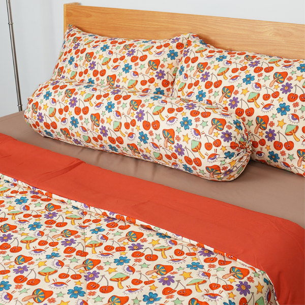 AirySoft Newtro Pattern Bedding Set (Without Bed Sheet)