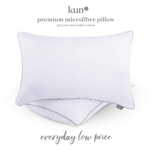 [Kun Official] Black Piping Hotel Pillow