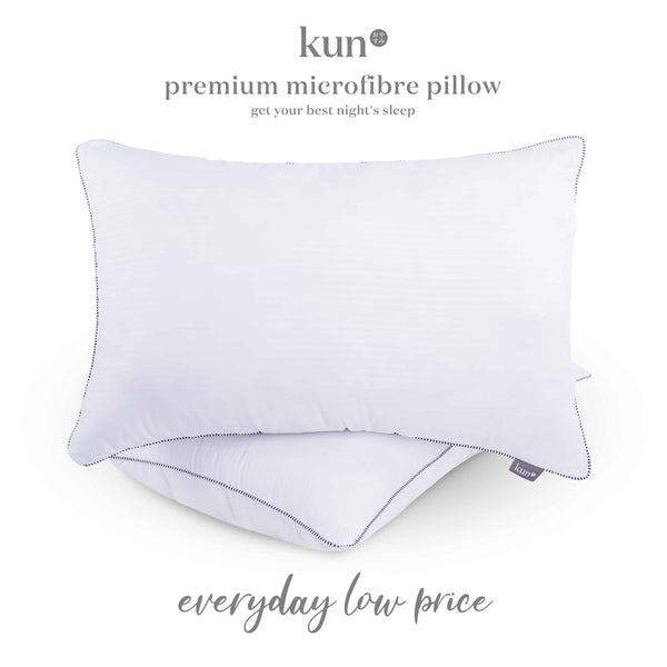 [Kun Official] Black Piping Hotel Pillow