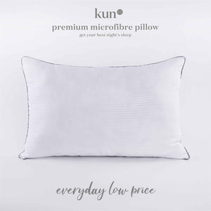 [Kun Official] Black Piping Hotel Pillow